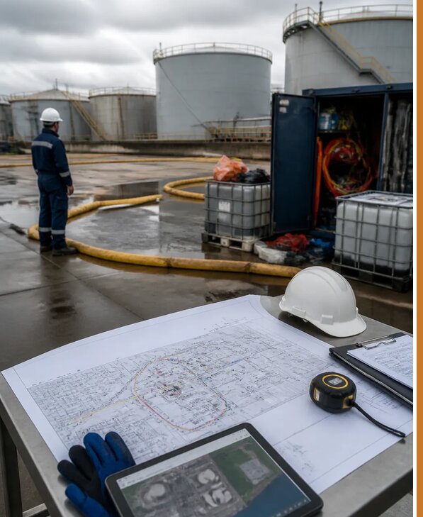 Разработка плана ликвидации разливов нефти в Павлове